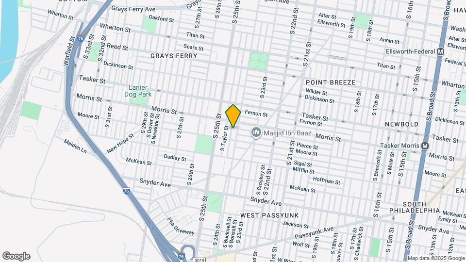 1729 S Ringgold St Map and Location Details