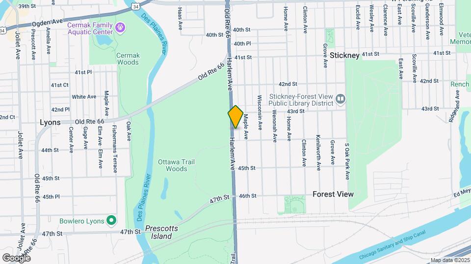 4317 Harlem Ave Map and Location Details