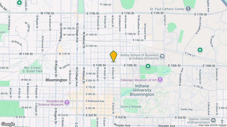 612 N Dunn St Map and Location Details