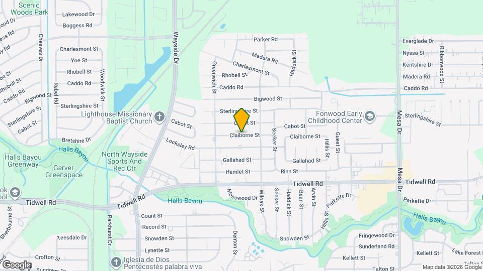 8205 Claiborne St Map and Location Details