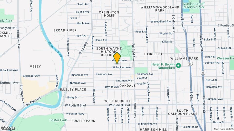 714 W Packard Ave Map and Location Details