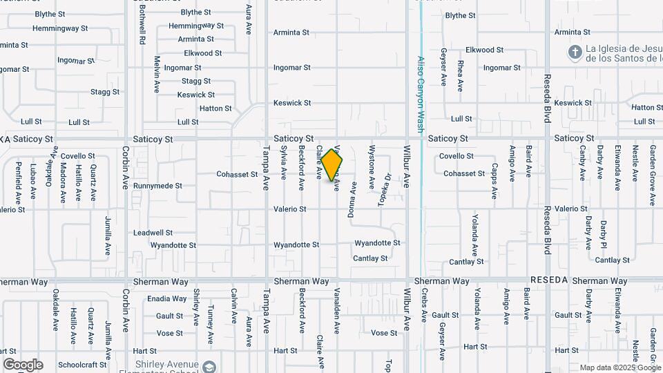 7441 Vanalden Ave Map and Location Details