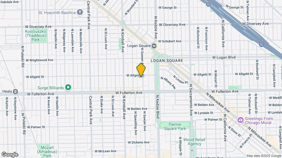 2444 N Sawyer Ave, Unit 2418-2428-3E Map and Location Details