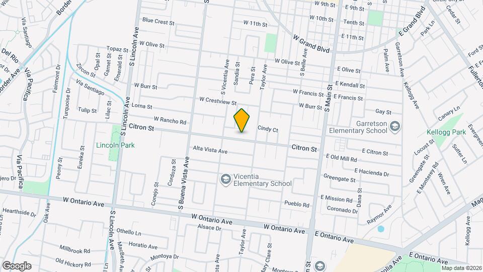 639 Citron St Map and Location Details