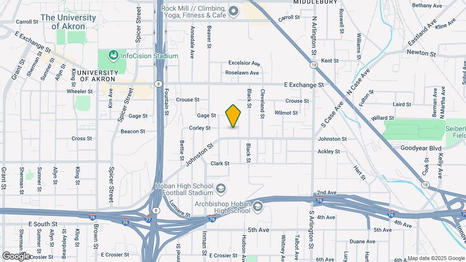 748 Corley St Map and Location Details