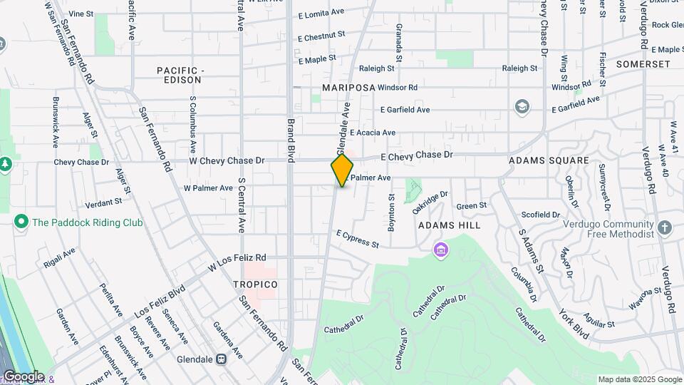 1220 S Glendale Ave Mapa y Detalles de la Ubicación