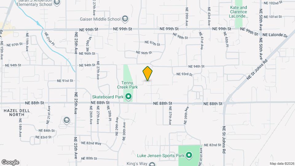 9104 NE 34th Ave Map and Location Details