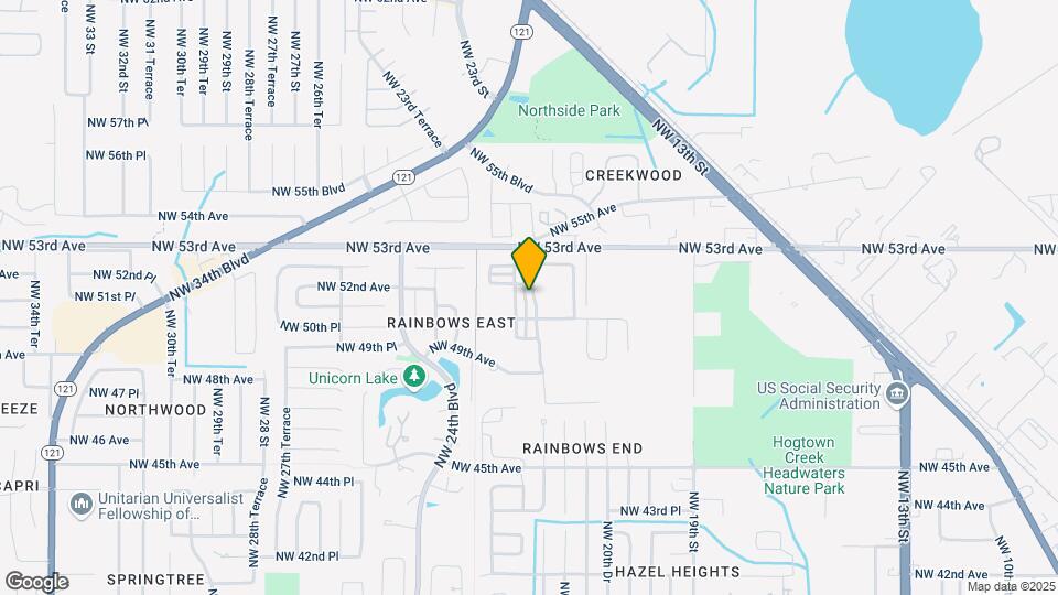 5116 NW 21st Dr Mapa y Detalles de la Ubicación