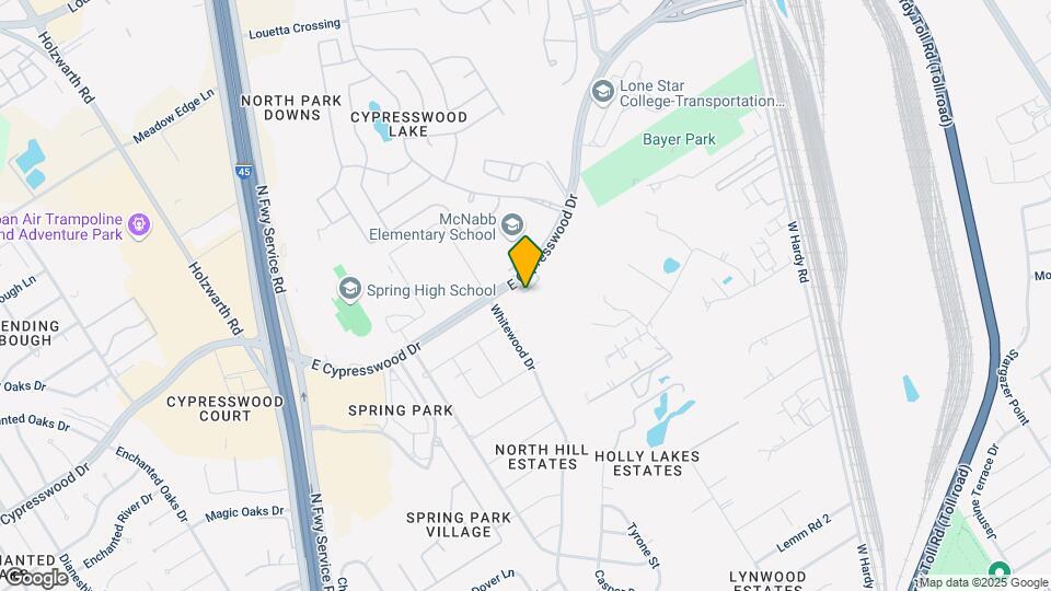 708 E Cypresswood Dr Map and Location Details