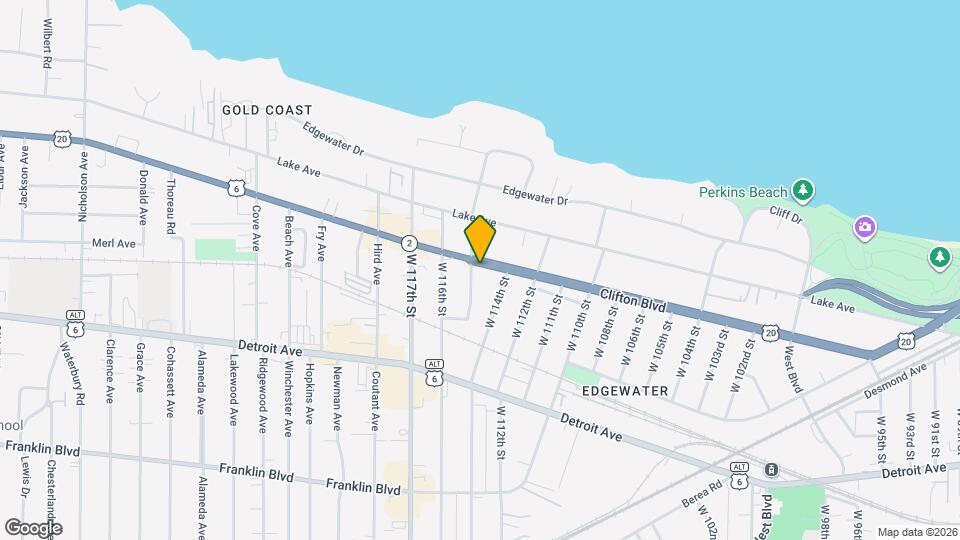 11427 Clifton Blvd Map and Location Details