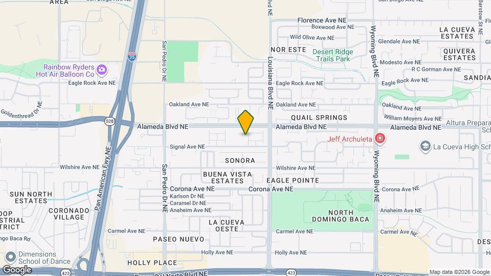 8750 Sevano Cir NE Map and Location Details