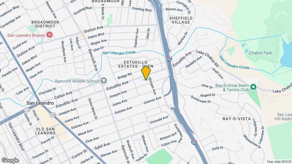 870 Joaquin Ave Map and Location Details