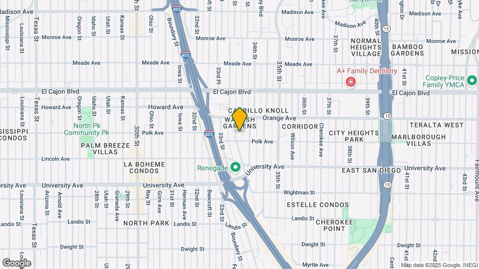 4127 Wabash St Map and Location Details