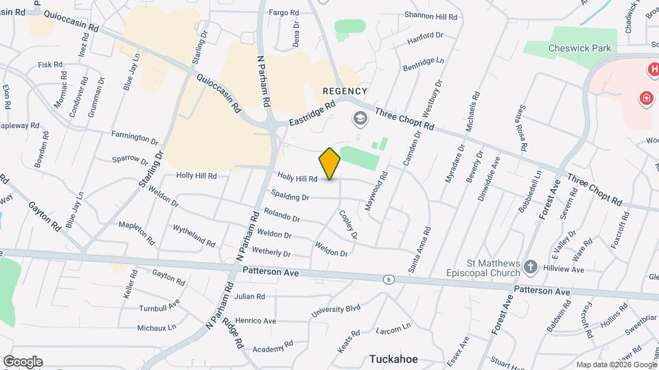 8505 Holly Hill Rd Map and Location Details