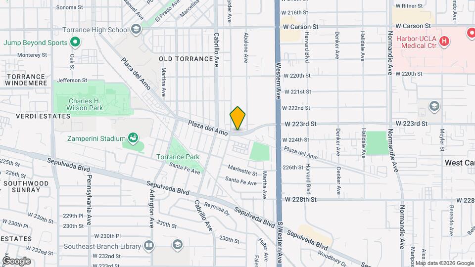 Del Amo Village Apartments Map and Location Details