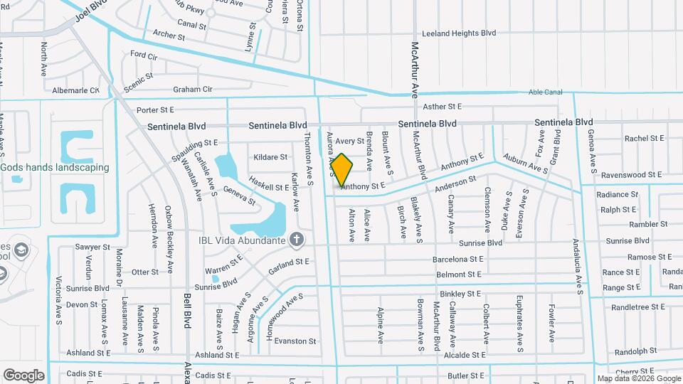 912 Anthony St E Map and Location Details