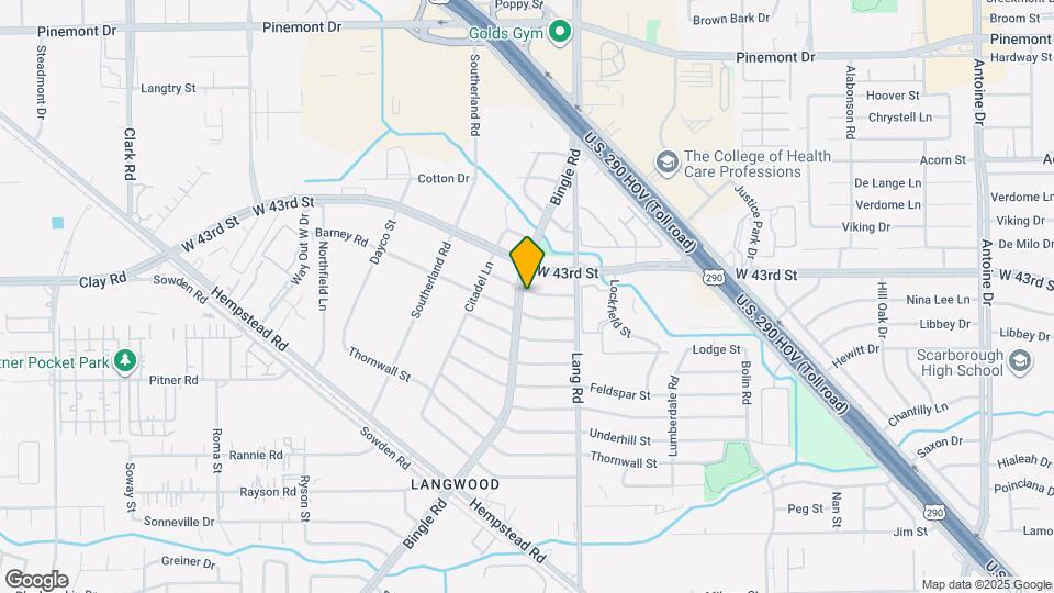 6641 Midfield Dr Map and Location Details