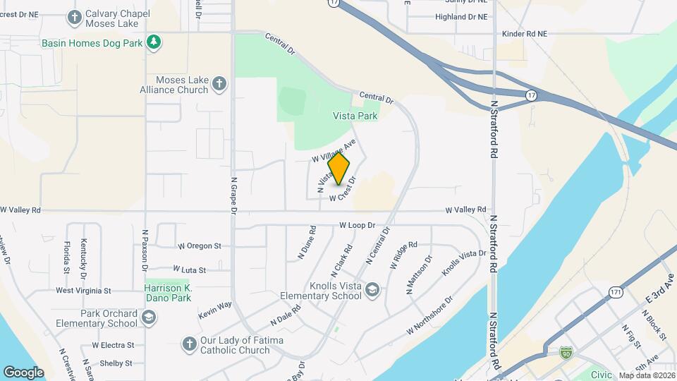 604 W Crest Dr Mapa y Detalles de la Ubicación