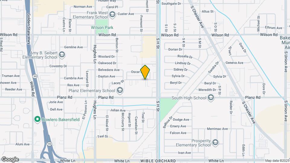 1811 Lacey St Map and Location Details