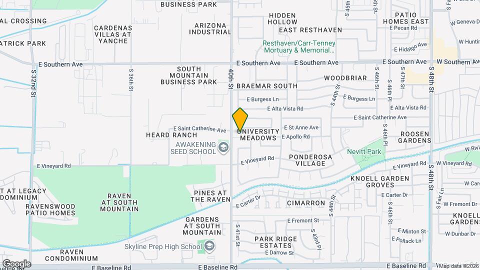 4014 E Apollo Rd Mapa y Detalles de la Ubicación