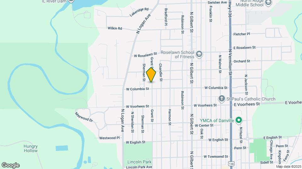 1406 Grant St Map and Location Details