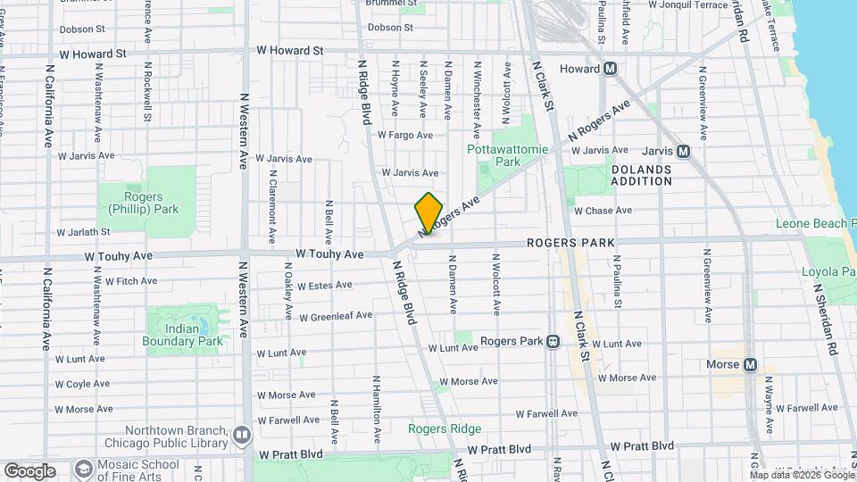 2036 W Touhy Ave, Unit 2036 W Touhy Map and Location Details