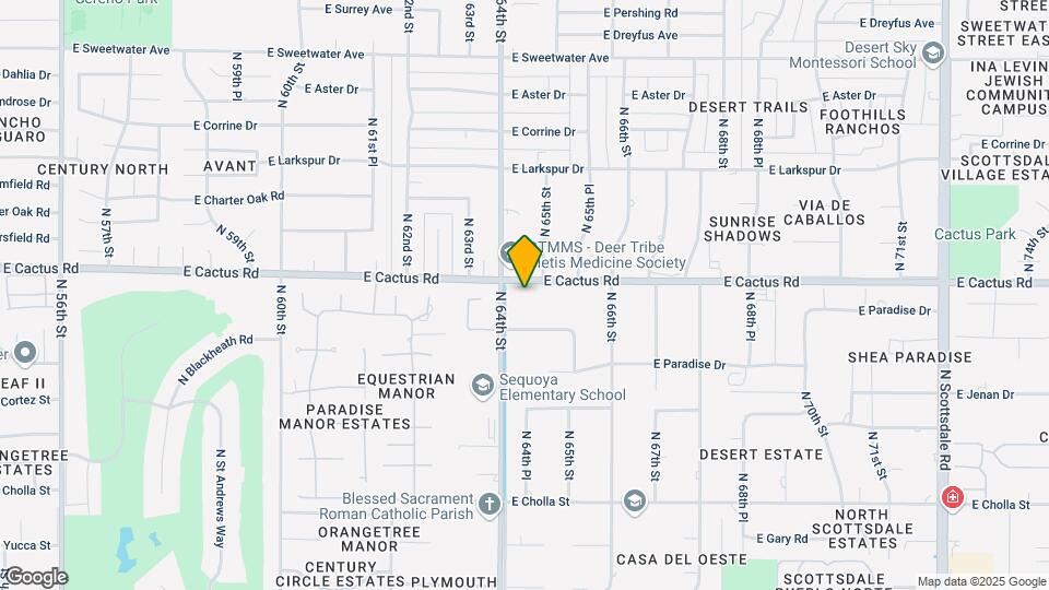 6419 E Cactus Rd Map and Location Details