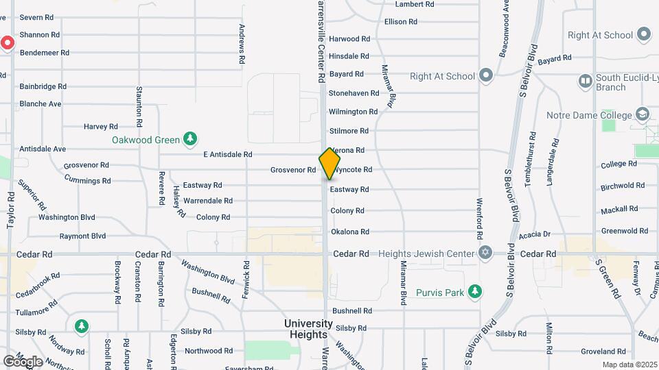 2027 Warrensville Center Rd Map and Location Details