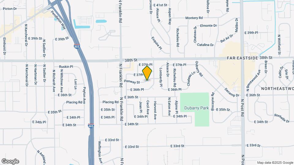 8203 Penway St Map and Location Details