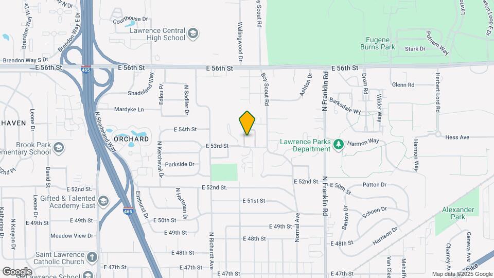 5309 W Hill Dr Map and Location Details