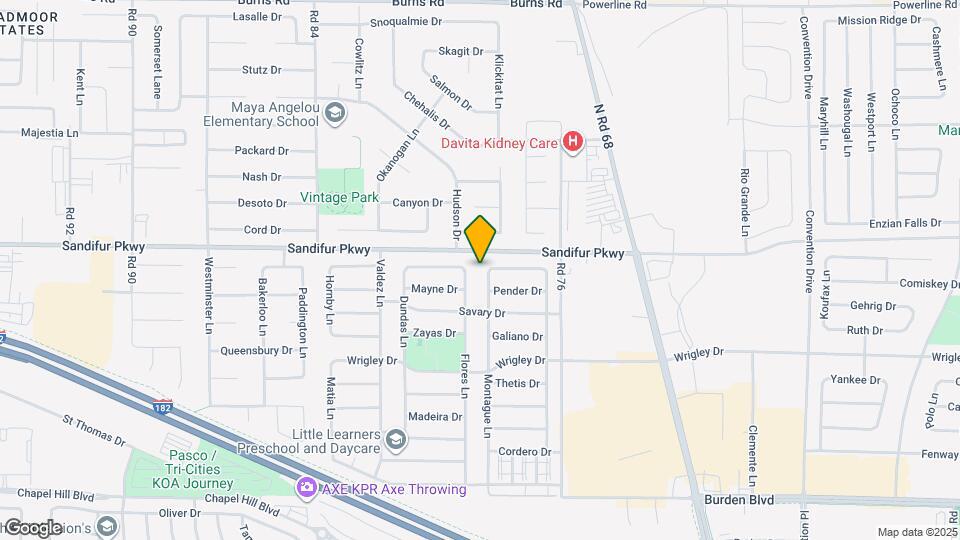 5512 Montague Ln Map and Location Details