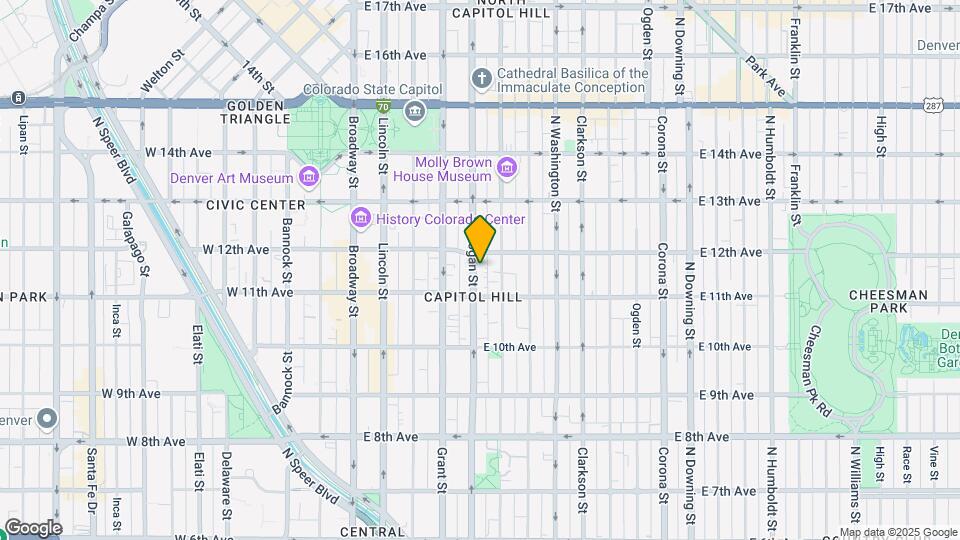 1150 Logan St Map and Location Details