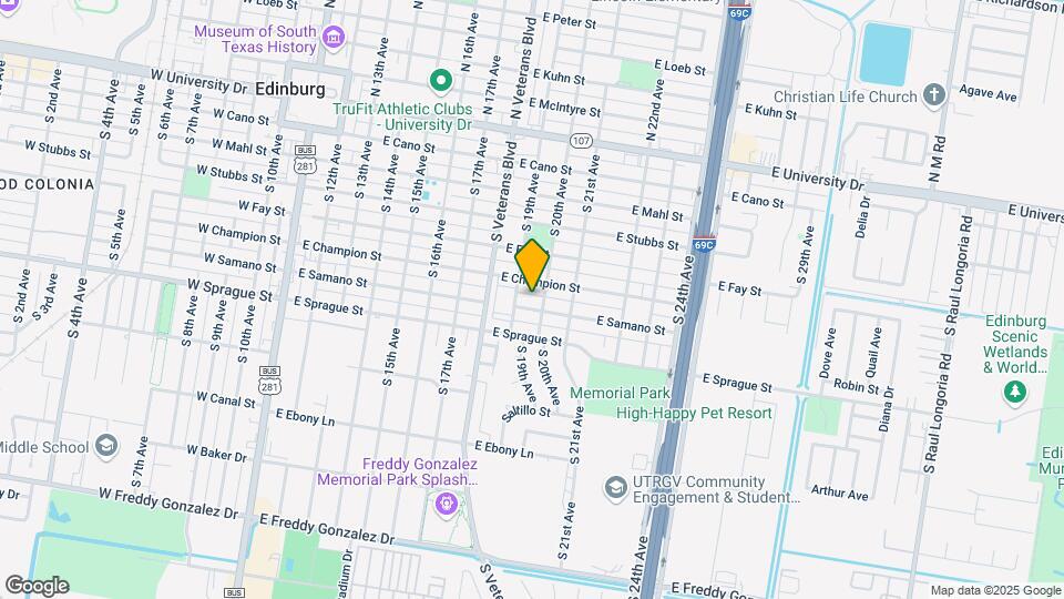 915 E Samano St Map and Location Details