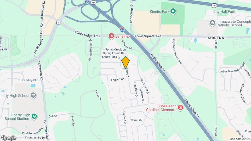 440 Wild Oak Dr Map and Location Details