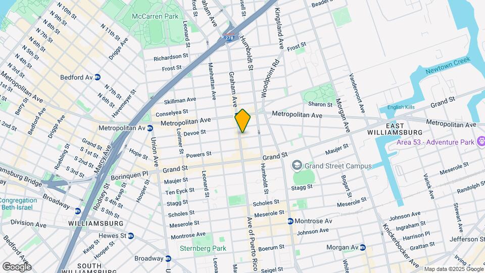310 Graham Ave Mapa y Detalles de la Ubicación