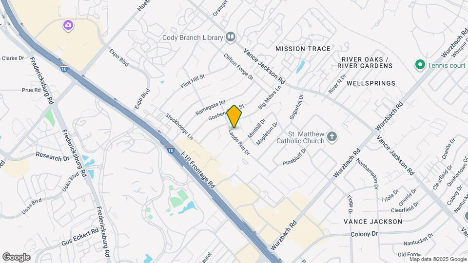 10906 Lands Run St Map and Location Details