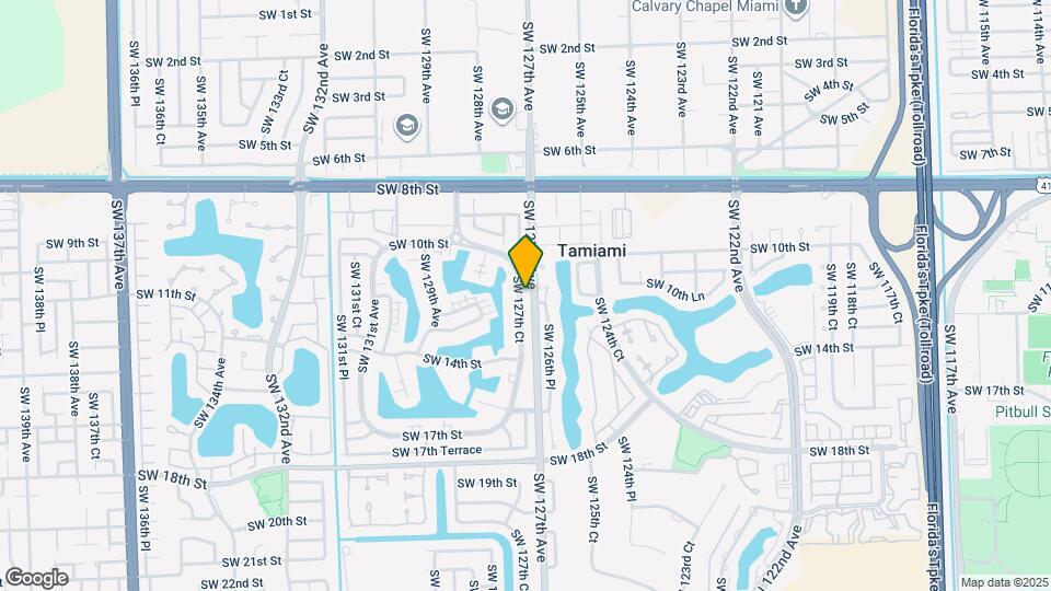 1135 SW 127th Ct Map and Location Details