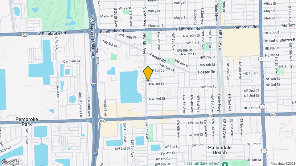 752 NW 3rd Ct Map and Location Details