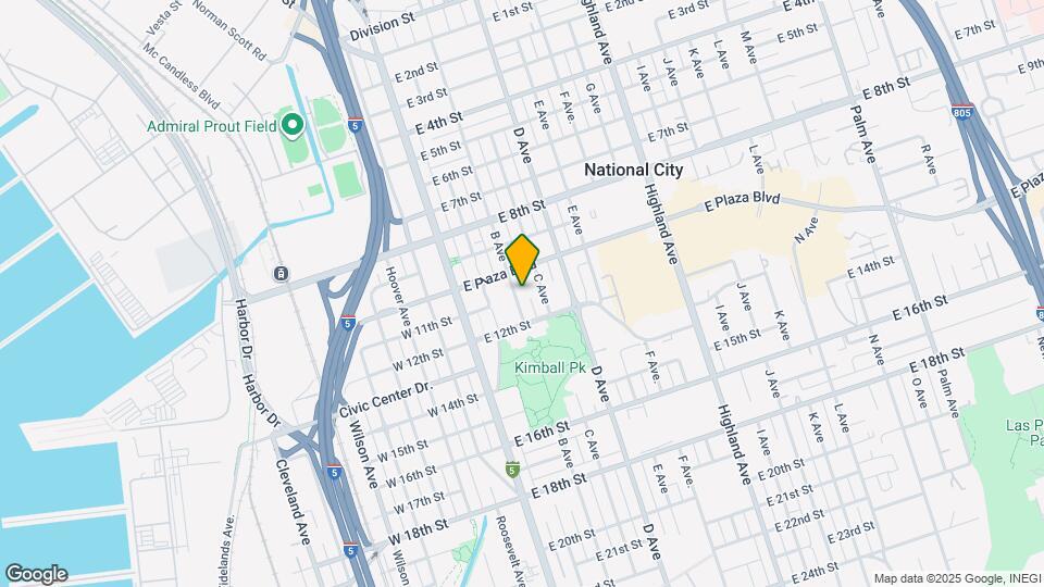 1043 B Ave Map and Location Details