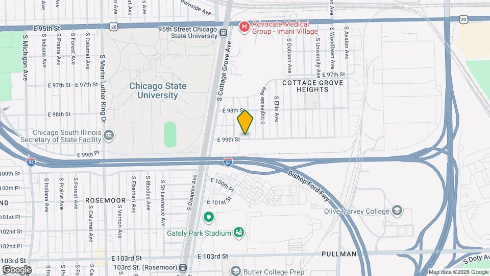 9858 S Drexel Ave Map and Location Details