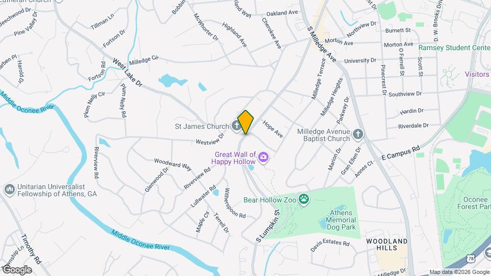 2021 S Lumpkin St Map and Location Details