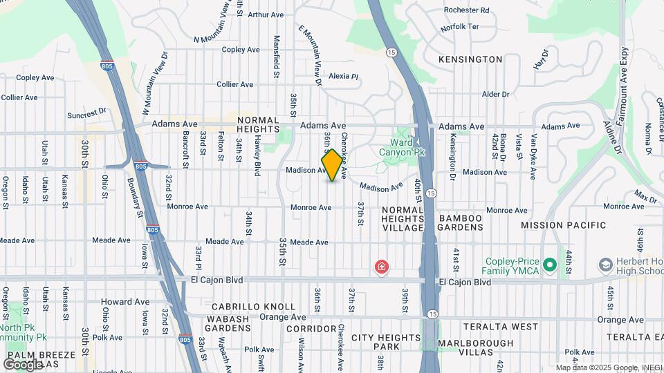 4555 36th St Map and Location Details