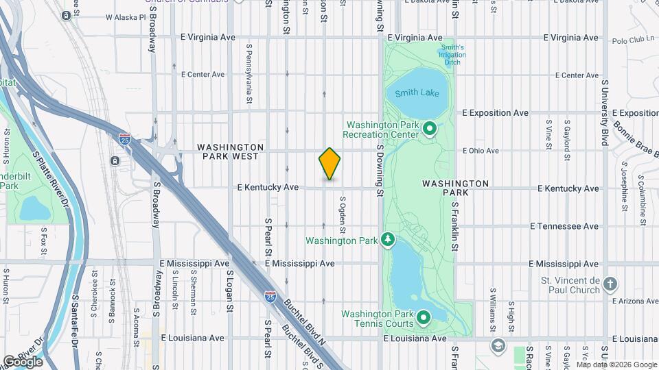884 S Emerson St Map and Location Details