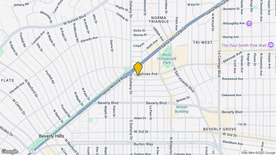 9025-9031 Rangely Ave Mapa y Detalles de la Ubicación