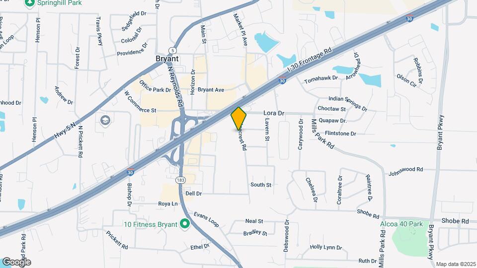 2509 Ridgecrest Rd Map and Location Details