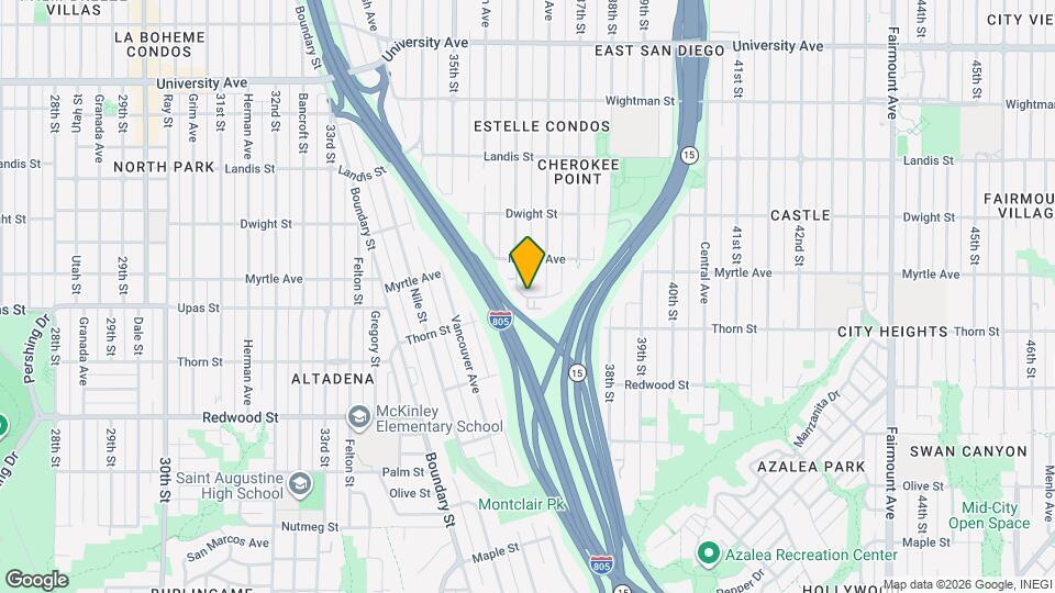 3340 Cherokee Ave, Unit 20 Mapa y Detalles de la Ubicación