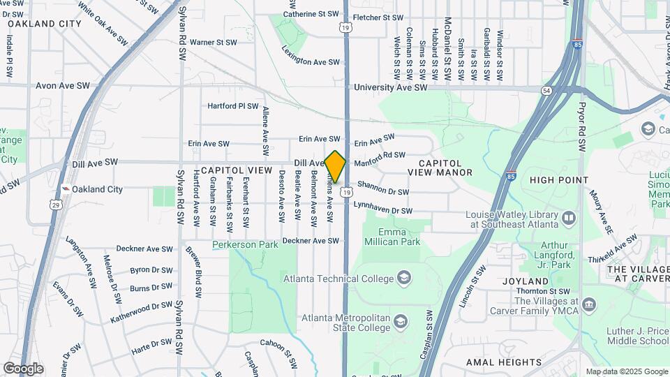 1386 Athens Ave SW Map and Location Details