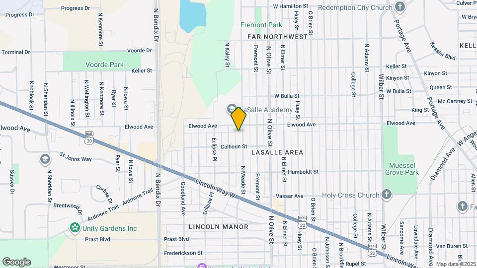1325 N Meade St Mapa y Detalles de la Ubicación