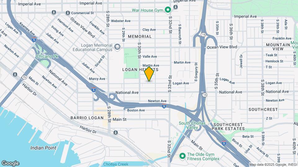3058 Logan Ave Map and Location Details