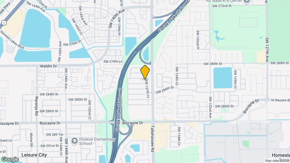 13723 SW 282nd Terrace Map and Location Details